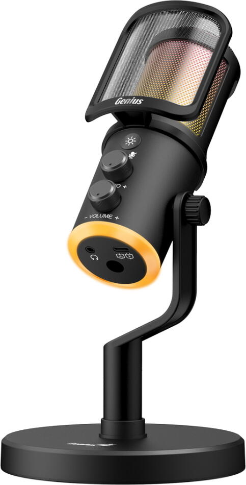 GENIUS streamovací mikrofon MIC-S400U/ USB-C/ USB/ černý (31700002400)
