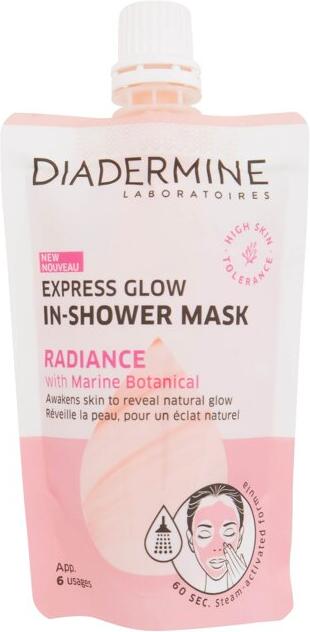 Pleťová maska Diadermine Express Glow In-Shower Mask Radiance, 50 ml