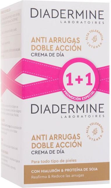 Denní pleťový krém Diadermine Anti-Wrinkle Double Action Day Cream, 2x50 ml