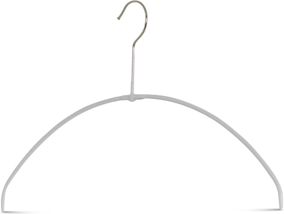 MAWA kovové ramínko ECONOMIC LIGHT, tenké, protiskluzové, 40 cm, bílé, 10 ks
