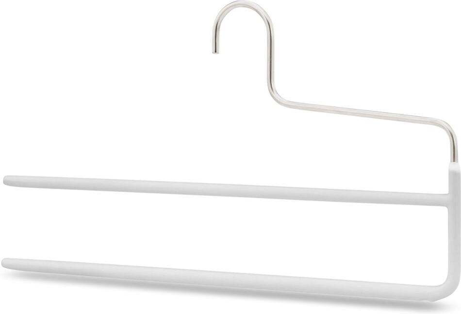 MAWA kovové ramínko na kalhoty KH DUO, protiskluzové, 35 cm, bílé, 5 ks