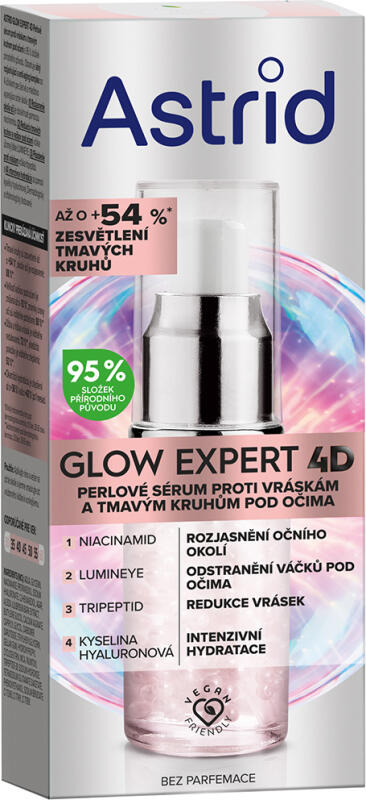 Astrid Glow Expert perlové sérum proti tmavým kruhům pod očima 15ml