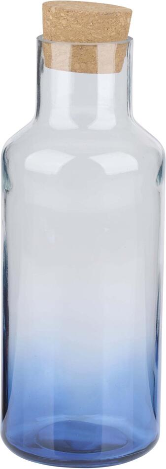Skleněná láhev s uzávěrem Alpina 1200ml modrá