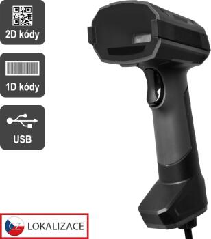 VIRTUOS HT-857 - CCD 2D průmyslová čtečka, USB, tmavě šedá (EHE0017)