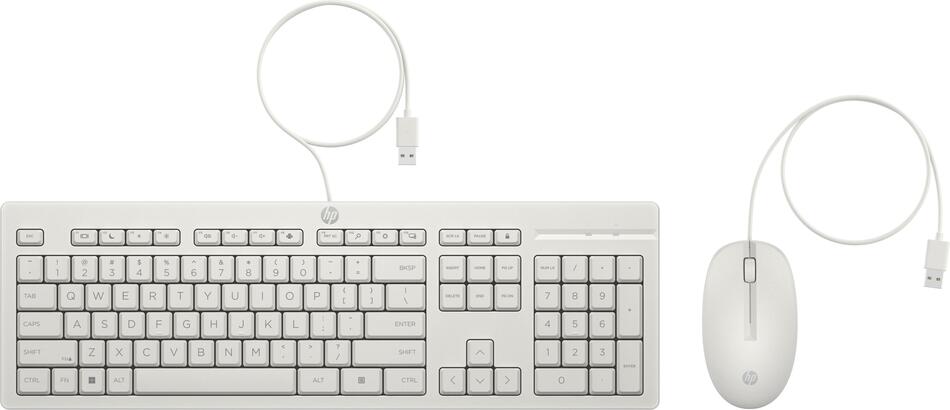 HP 225 Kabelová myš a klávesnice Cashmere White (AW5S6AA#BCM)