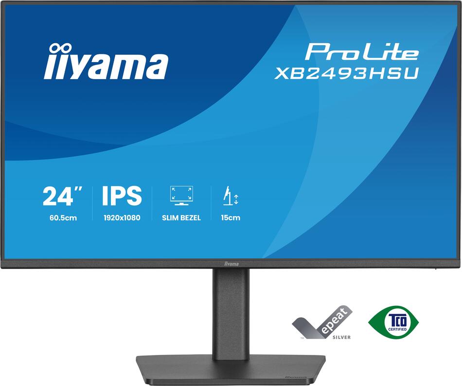 IIYAMA ProLite / XB2493HSU-B1 / 23,8" / IPS / FHD / 120Hz / 1ms / Černá / 3R