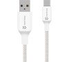 Tactical Stitch Thread Cable USB-A/USB-C 2m White