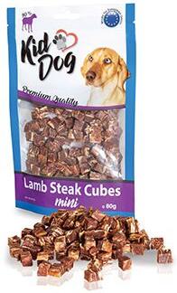 Pochoutka KIDDOG mini kostičky z jehněčího masíčka 80g