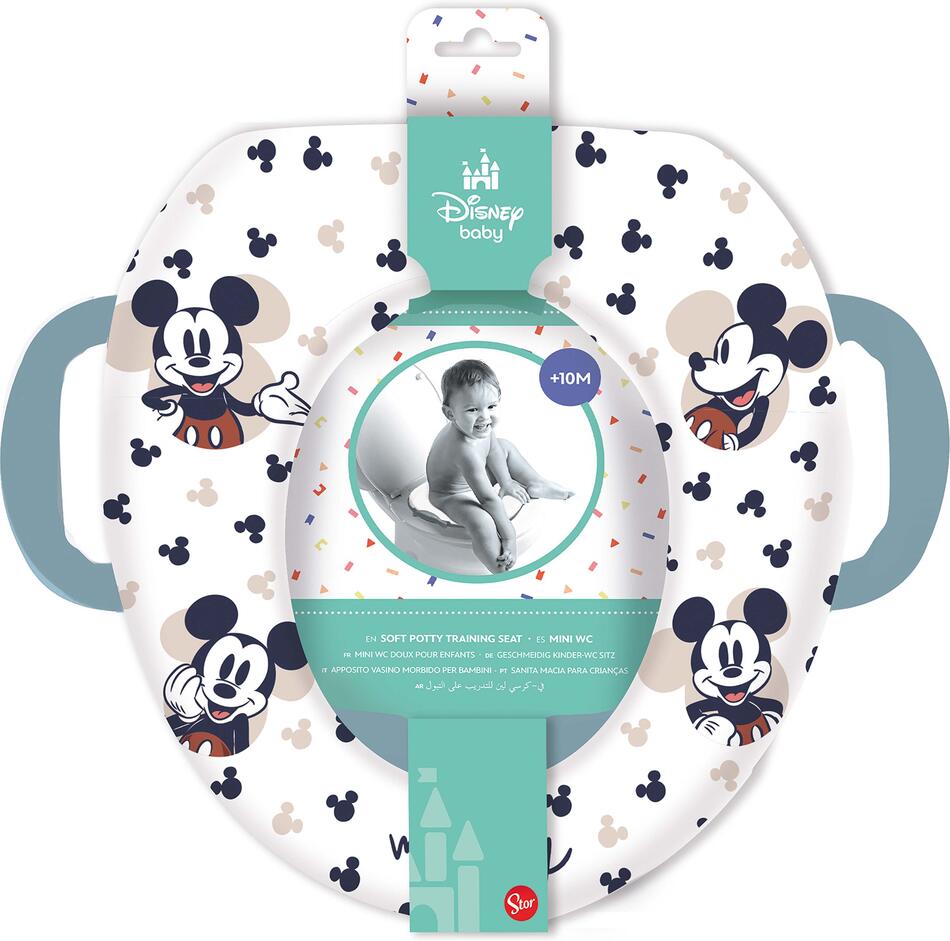 STOR měkké sedátko na WC s držadly MICKEY