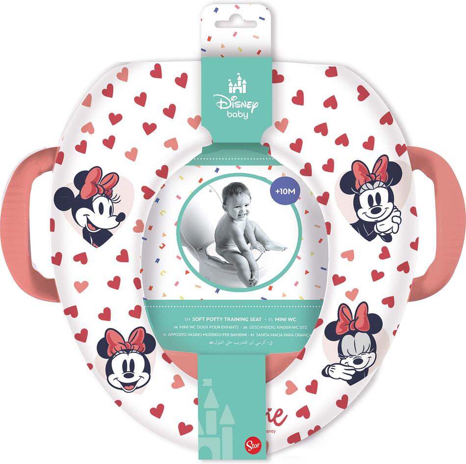 STOR měkké sedátko na WC s držadly MINNIE