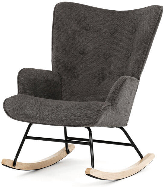 Houpací křeslo, šedá, látka, AK-373 GREY2 Autronic