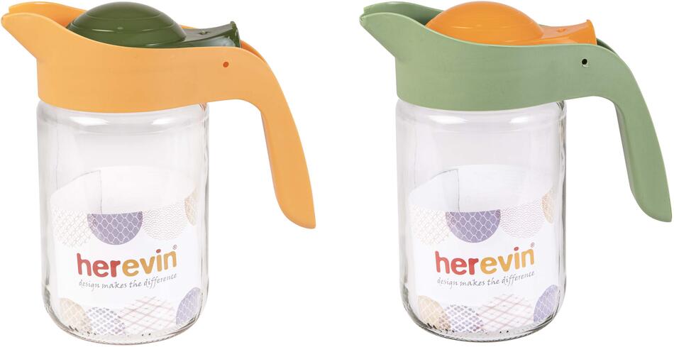 TORO dŽBÁN 660 ML, SKLO/PLAST, ASS.BAREV VÍČEK