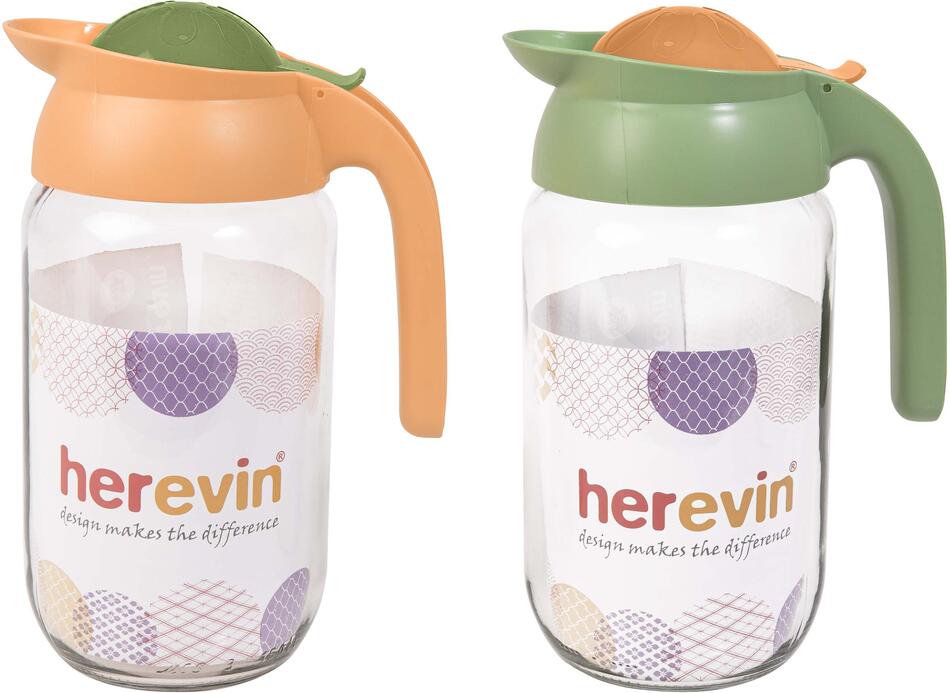 TORO dŽBÁN 1,5 L, SKLO/PLAST,ASS.BAREV VÍČEK