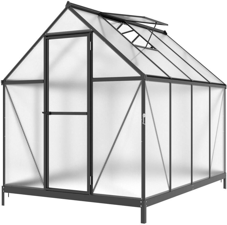 Skleník LANITPLAST SARANA 6x8 PC 4 mm černý LG4334