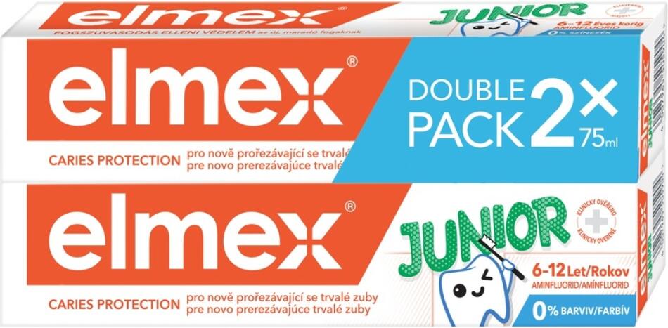 Elmex Junior dětská zubní pasta 2x75 ml