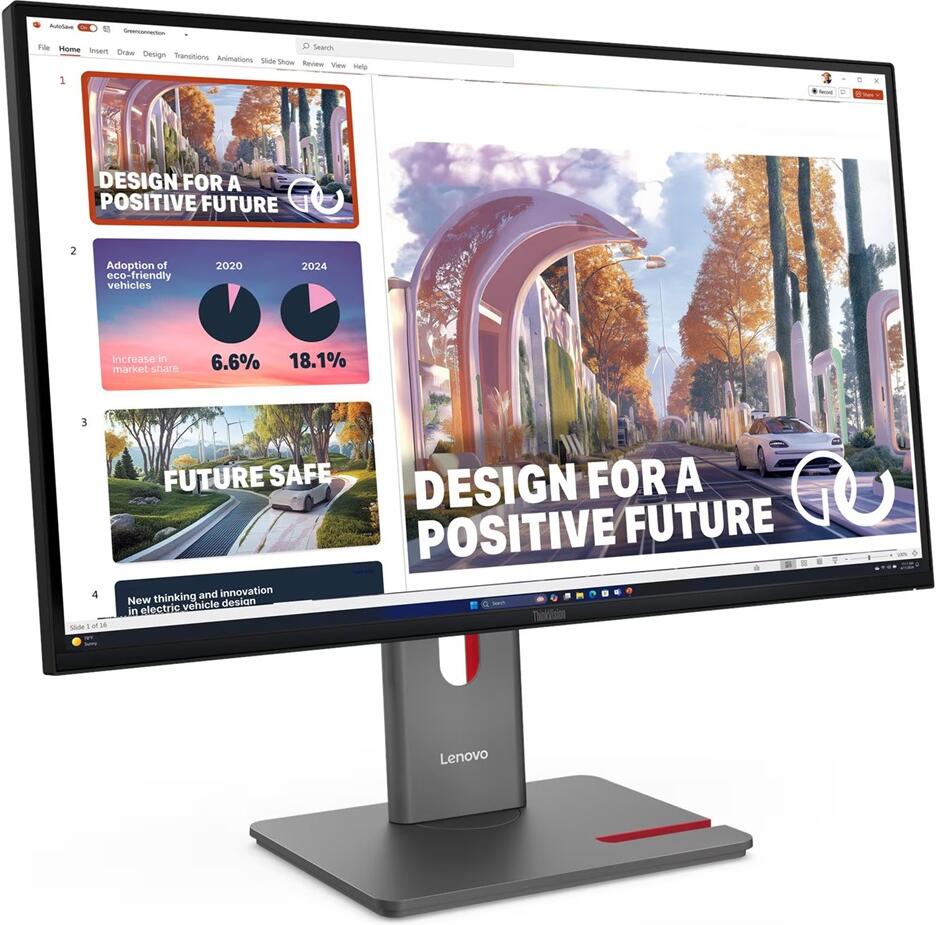 Lenovo ThinkVision / P27qd-40 / 27" / IPS / QHD / 120Hz / 4ms / Černá / 3R (64B3ZAT2EU)