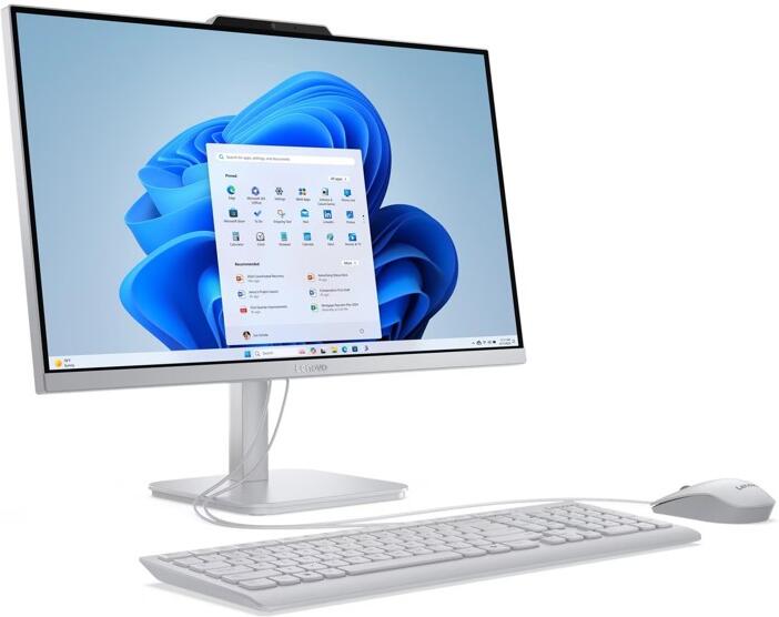 PC sestava s monitorem Lenovo A100 Cloud Grey (F0JN000NCK)