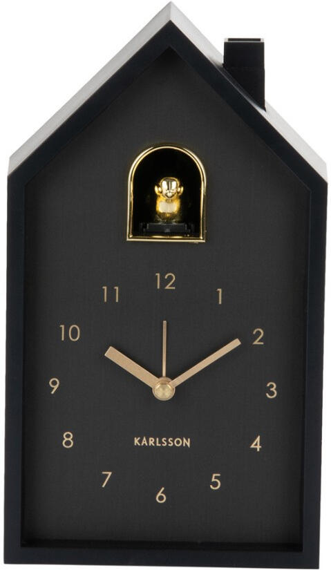 Stolní i nástěnný budík Karlsson 6077BK 20cm