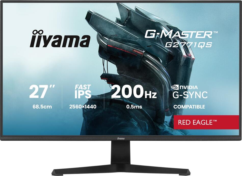 IIYAMA G-Master / G2771QS-B1 / 27" / IPS / QHD / 200Hz / 0,5ms / Černá / 3R