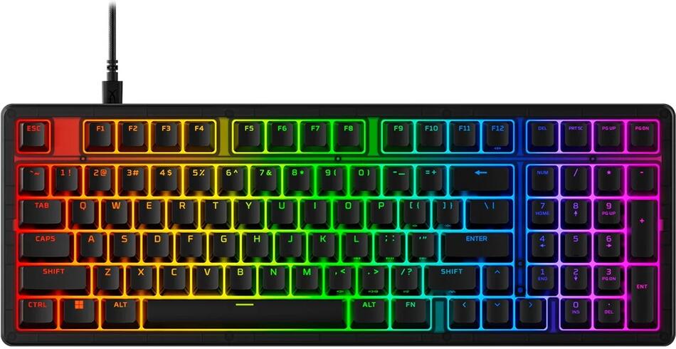 HyperX Origins 2 1800/Drátové USB-A/US/Černá (B4QS4AA#ABA)