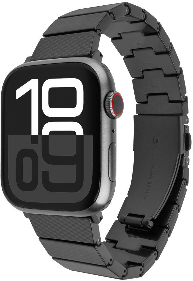 Resinový řemínek FIXED Resin Strap pro Apple Watch 38/40/41mm, Carbon Black