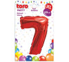 TORO BALÓNEK XL, ČÍSLICE 7, 60CM, MATNĚ ČERVENÁ