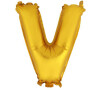 Balónek fóliový TORO písmenko "V" 30cm