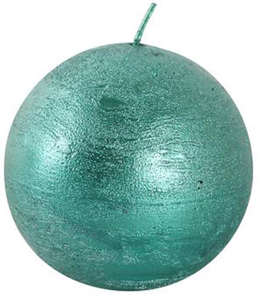 TORO rustikální svíčka koule 8cm PROVENCE zelená