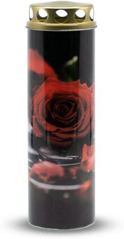 TORO hřbitovní svíčka 225g červená růže