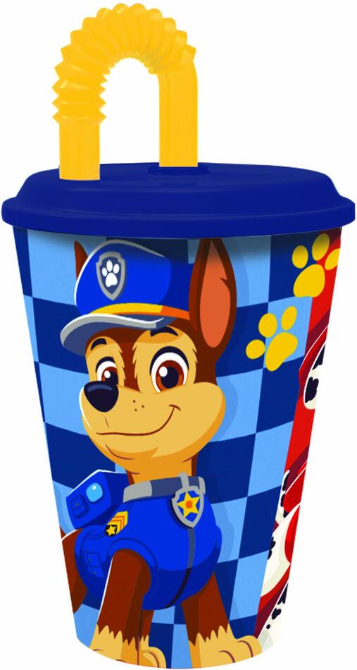 STOR plastový kelímek s brčkem Paw Patrol 430ml