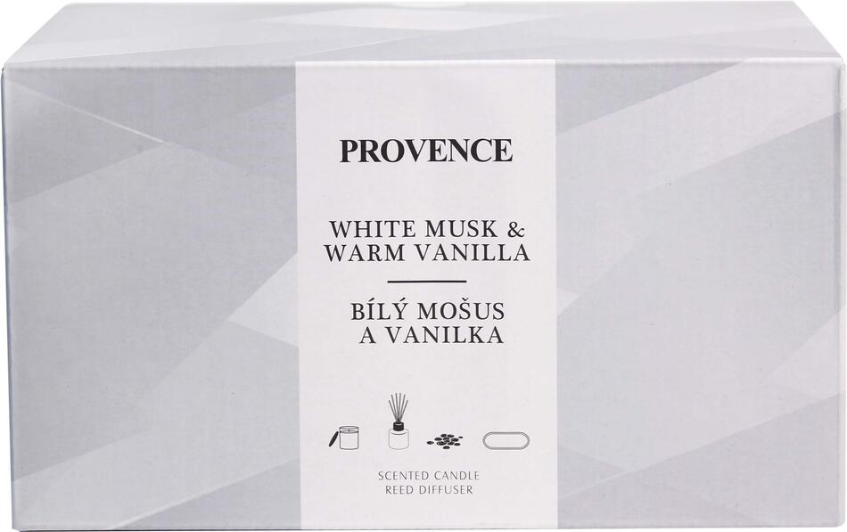 Dárková sada Musk Vanilla Provence svíčka a difuzér