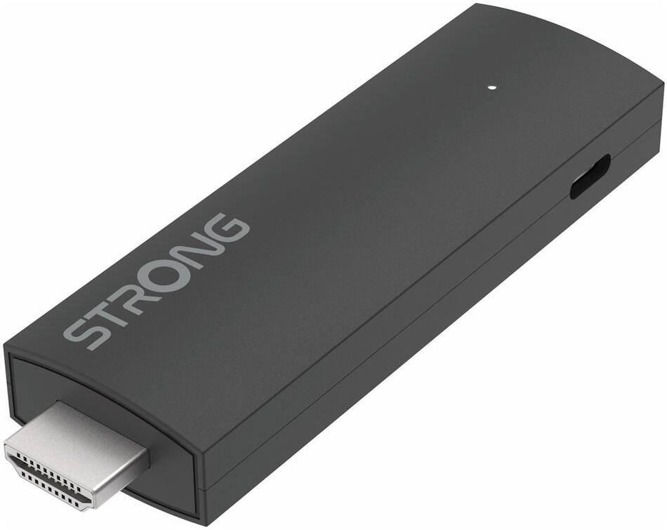 STRONG 2K Google TV Stick LEAP-UNA+/ HDMI/ USB-C/ BT/ Wi-Fi/ NETFLIX/ Disney+/ Amazon Prime Video/ Android 14/ černý