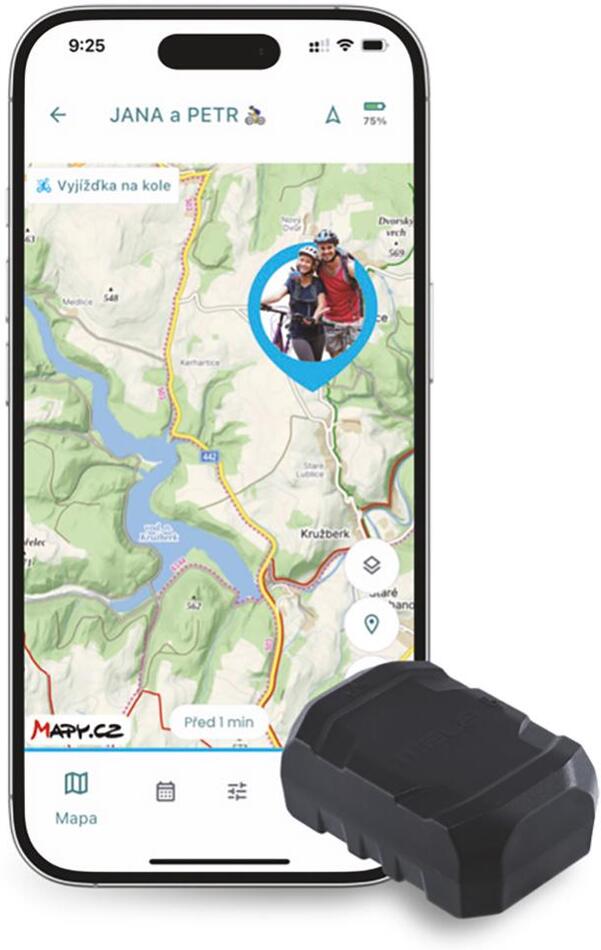 Senzor aktivit Mala GPS tracker na kolo