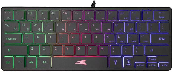 Baracuda herní membránová klávesnice SEAHORSE, US layout, černá (BGK-04141) (SEAHORSE-B)
