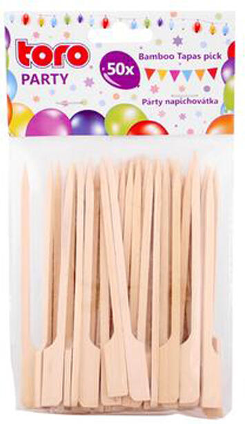 Party napichovátka 12cm TORO 50ks bambus