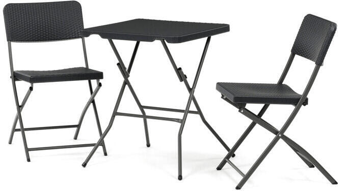 Zahradní set 1+2, plast, šedá, AZS-L2161 GREY Autronic