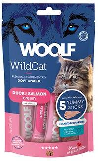 WOOLF WildCat Cream Functional Duck&Salmon 5x14g