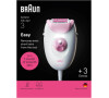 Braun Silk épil 3 Epilátor 3-033 Růžový