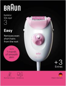 Braun Silk épil 3 Epilátor 3-033 Růžový