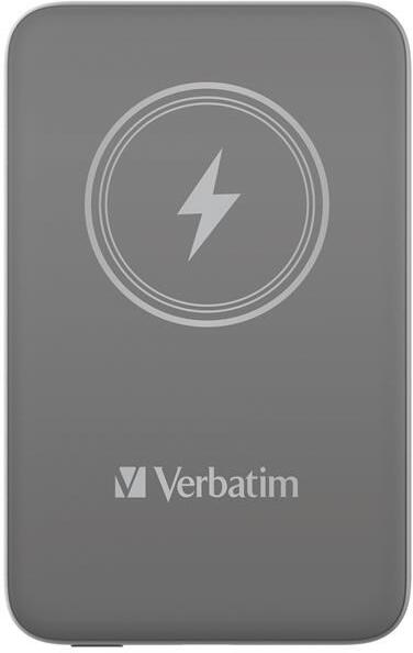 VERBATIM Powerbanka Charge 'n' Go, Magnetická, 10000 mAh, USB-C, Šedá (32249)