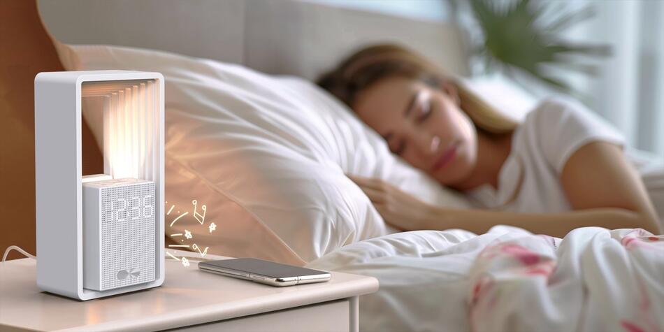 LED budík Immax CALM s relaxačními zvuky