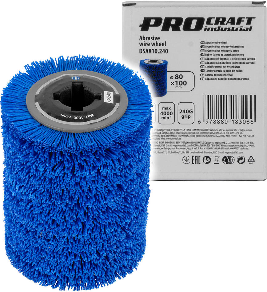 Brusný nylonový válec Procraft DSA810.240 / DSA810.240