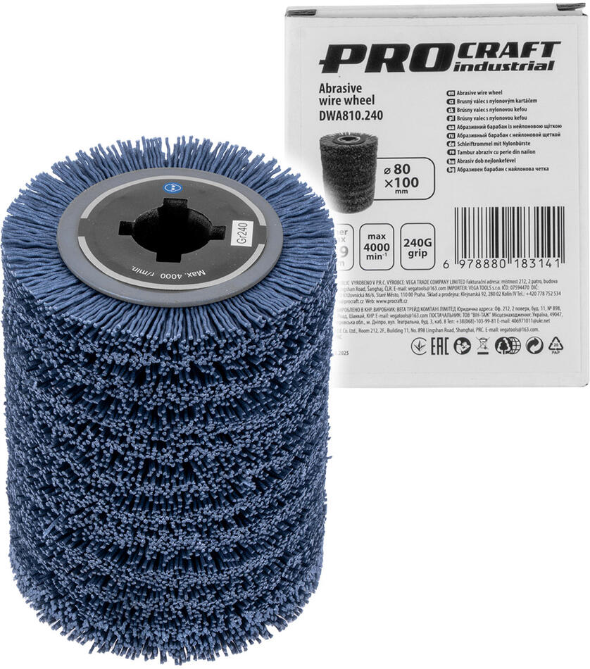 Brusný nylonový válec Procraft DWA810.240 / DWA810.240