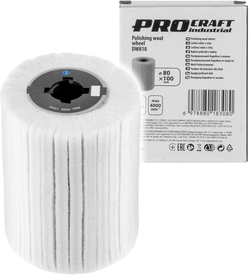 Brusný válec z vlny Procraft DW810 / DW810
