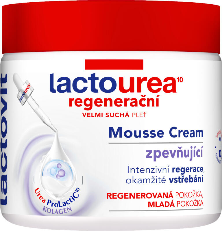Lactovit Lactourea Mousse regenerační zpevňující krém, 400 ml