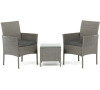 Zahradní set 1+2, polyratan, šedá, AZS-A1102 GREY Autronic