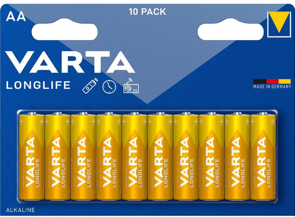 Baterie Varta LR6 10BP AA Longlife Alk