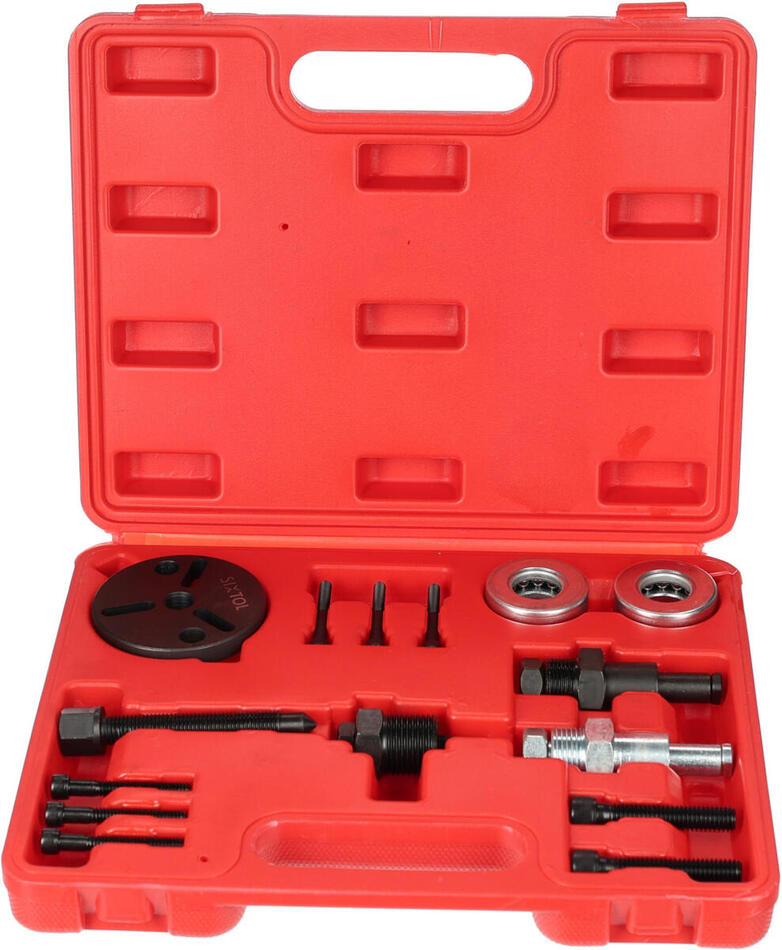 Sada na demontáž spojky kompresoru klimatizace MECHANIC AC SET 2, 15 ks SIXTOL