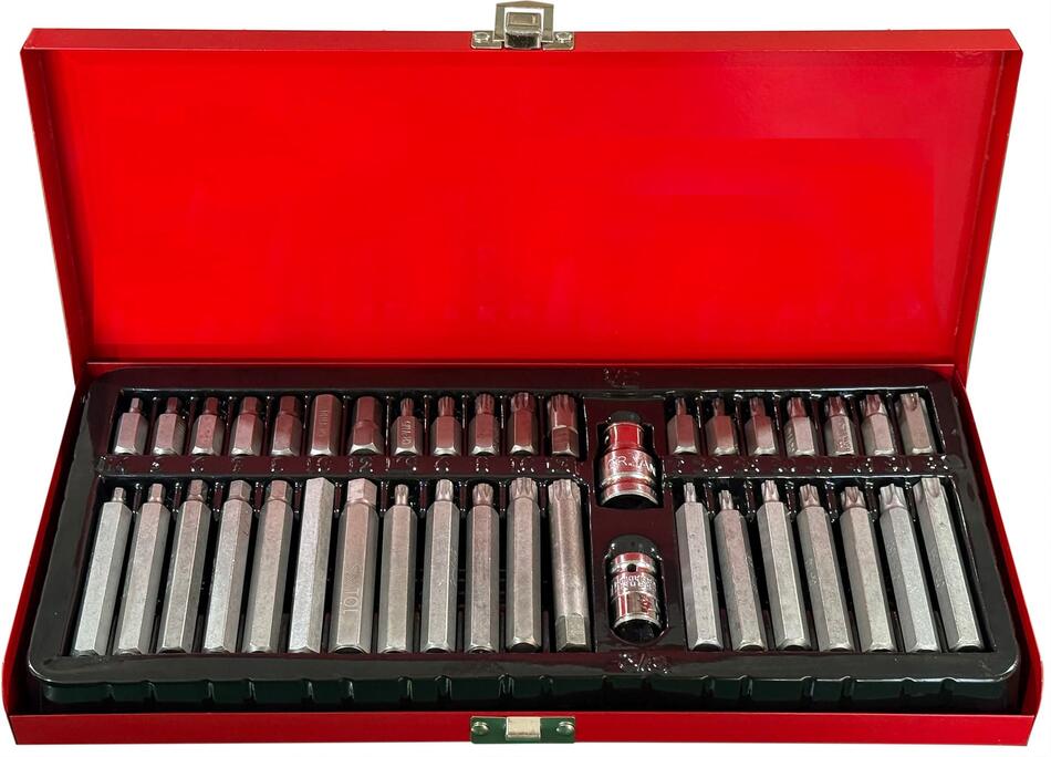Sada torx bitů v kovovém pouzdře MECHANIC TORX SET 1, 40 ks SIXTOL