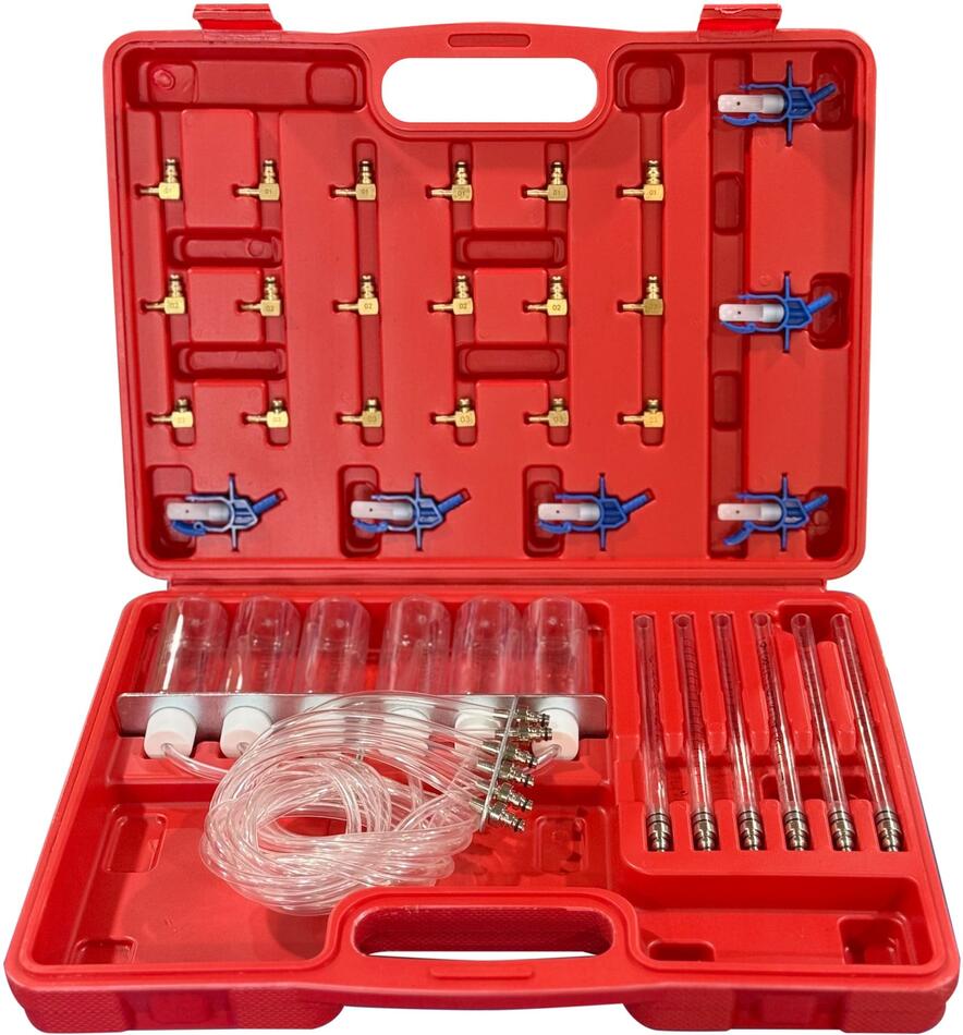 Testovací sada pro měření průtoku vstřikovačů Common Rail MECHANIC FLOW METER 1 SIXTOL
